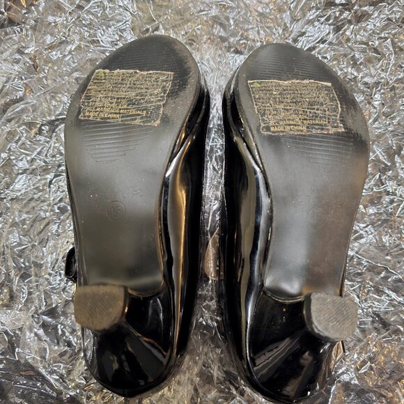 Little Girls Forever Link Mary Jane Pumps - Black Size 3 - Picture 6 of 6